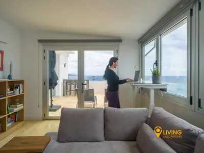 Zona de estar de Living Las Canteras Homes - Oceanview Penthouse