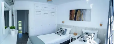 Cama o camas de una habitación en Cabosos2 First Line Apartment