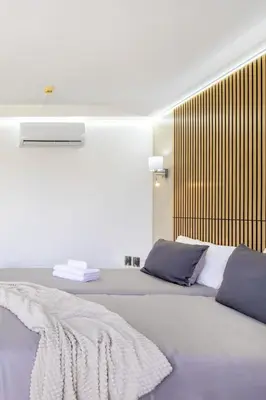 Cama o camas de una habitación en Casa Ale by Villas Rivero