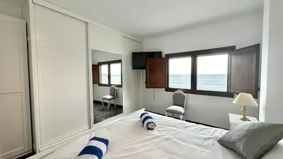 Cama o camas de una habitación en Casa Arena y Mar