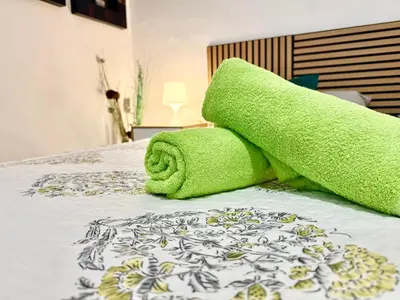 Cama o camas de una habitación en Rooms La Laja 2