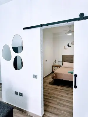 Cama o camas de una habitación en Casa Poblado