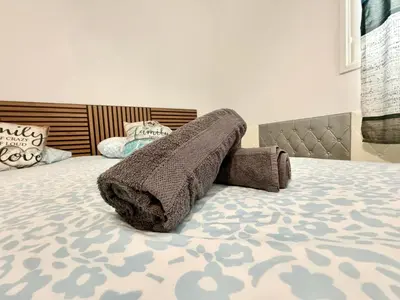 Cama o camas de una habitación en Rooms La Laja 1