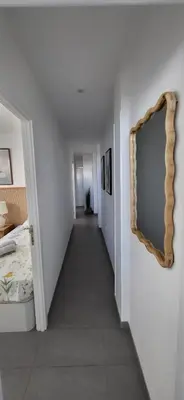 Cama o camas de una habitación en Alicia playa canteras