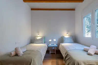 Cama o camas de una habitación en Finca Hoya de La Campana
