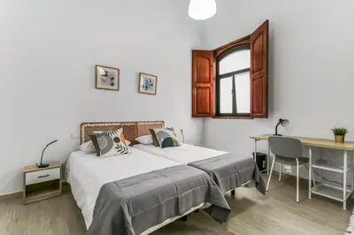 Cama o camas de una habitación en Casa Caraish Arucas Rooms