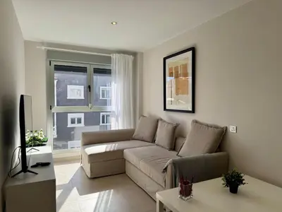 Zona de estar de Beach & City Apartment