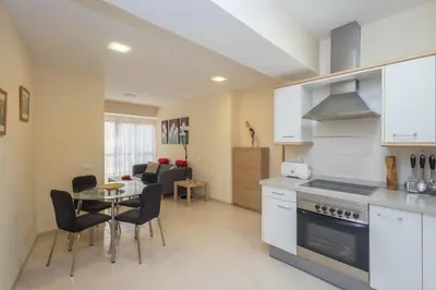 Una cocina o zona de cocina en 2BR Deluxe Shine Flat - 1min Las Canteras