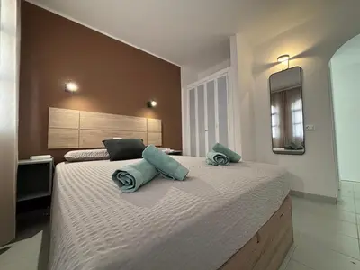 Cama o camas de una habitación en Canarian Agua Marina By lucaproperties