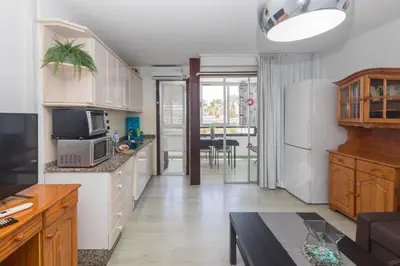 Una cocina o zona de cocina en KOKA Central Flat Playa Ingles-Pool & Views
