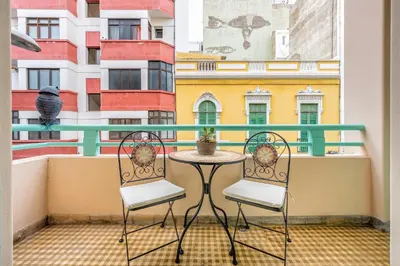 Un balcón o terraza de Lunin Apartments