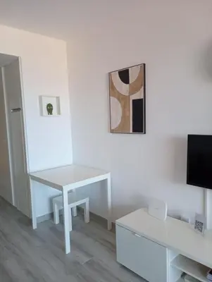 Una televisión o centro de entretenimiento en Casa Hilda