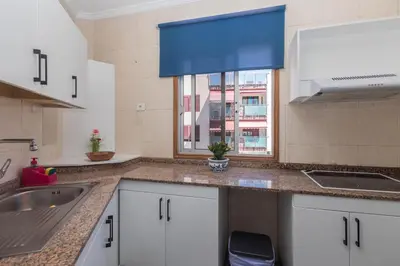 Una cocina o zona de cocina en Apartamentos L O L A Arguineguin