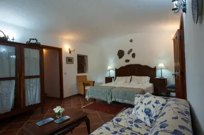 Cama o camas de una habitación en Casa Rural - Cueva del Pastor