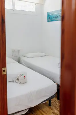 Cama o camas de una habitación en Estancia - Bungalow en Puerto Rico