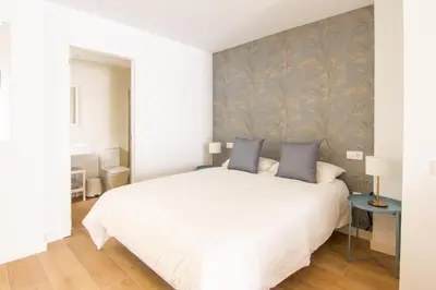 Cama o camas de una habitación en Estudio con terraza en Arguineguín LA SAL 3