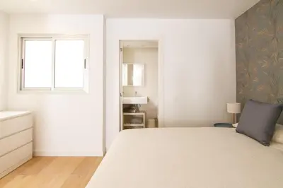 Cama o camas de una habitación en Estudio con terraza en Arguineguín LA SAL 3