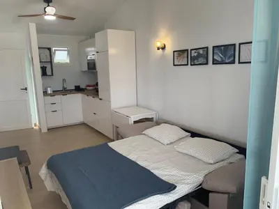 Cama o camas de una habitación en Malvasía beach