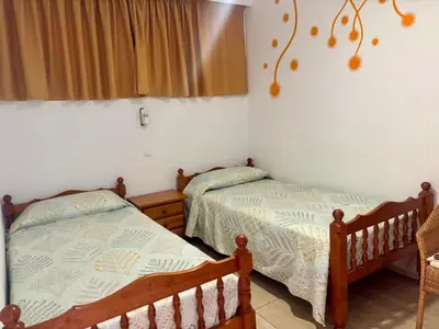 Cama o camas de una habitación en Apartamentos 