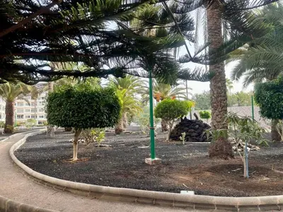 Jardín al aire libre en Apartamentos 
