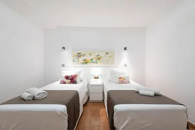 Cama o camas de una habitación en Edmond Vibes Villa Canarias