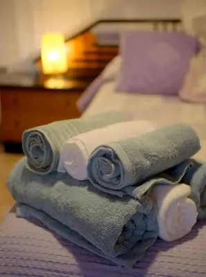 Cama o camas de una habitación en Casa Paraíso Natural