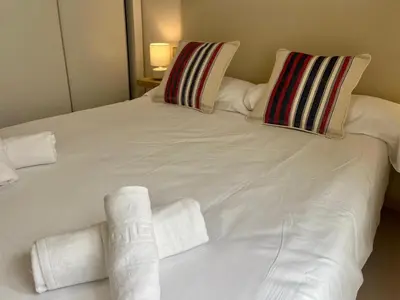 Cama o camas de una habitación en Hola La Fuente