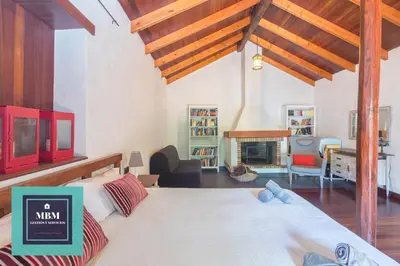 Cama o camas de una habitación en Casa Brumas de Arbejales