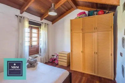 Cama o camas de una habitación en Casa Brumas de Arbejales