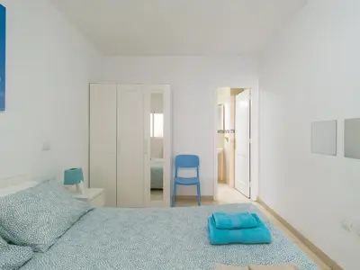 Cama o camas de una habitación en Pura Vida - 10 min de Maspalomas y Aeropuerto