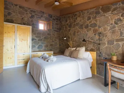 Cama o camas de una habitación en CASA RURAL, DE ESTILO MODERNO, EN GRAN CANARIA