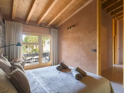 Cama o camas de una habitación en CASA RURAL, DE ESTILO MODERNO, EN GRAN CANARIA