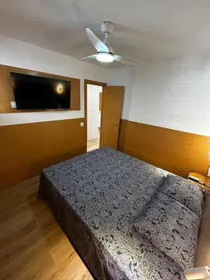 Cama o camas de una habitación en Modern spacious 3 bedroom apartment In Playa Del Ingles