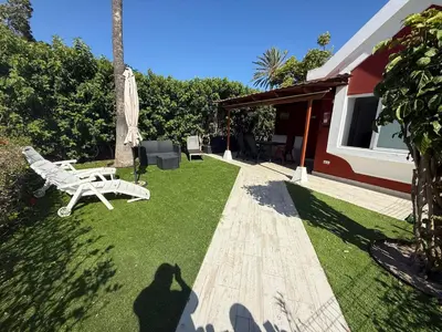 Jardín al aire libre en Los Tunos Maspalomas Garden House