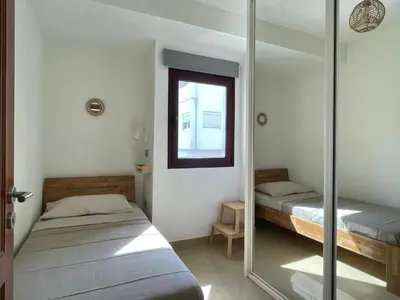 Cama o camas de una habitación en Ocean View Quintanilla