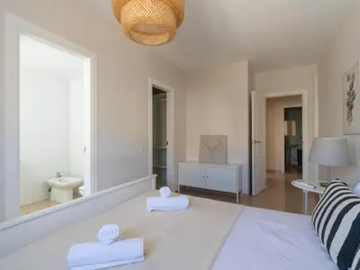 Cama o camas de una habitación en Casa del Arrecife