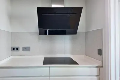 Una cocina o zona de cocina en A485B Beach