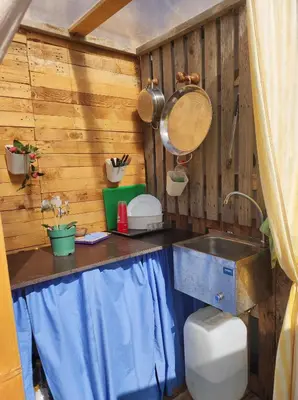 Un baño de Camping Tara