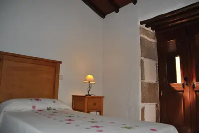 Cama o camas de una habitación en Casa Rural La Aldaba