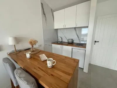 Una cocina o zona de cocina en Monte Paraíso Beach