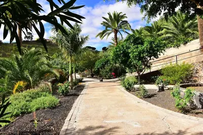 Jardín al aire libre en Relax in this Canary Islands Apartment with Breathtaking Mountain Views
