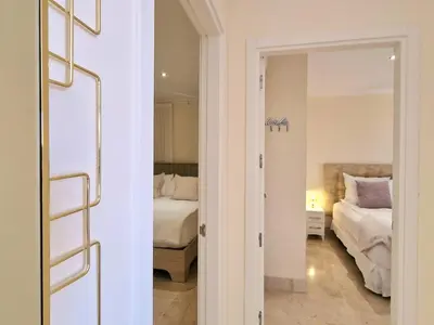 Cama o camas de una habitación en Casa Linnea
