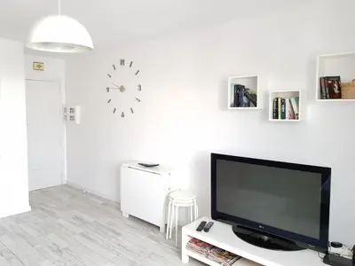 Una televisión o centro de entretenimiento en Apartamento Playa Agaete