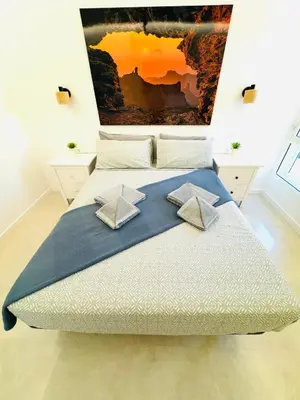 Cama o camas de una habitación en Bungalow Diana
