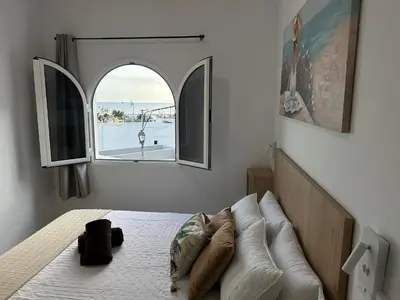 Cama o camas de una habitación en Mirador de Tabaibales