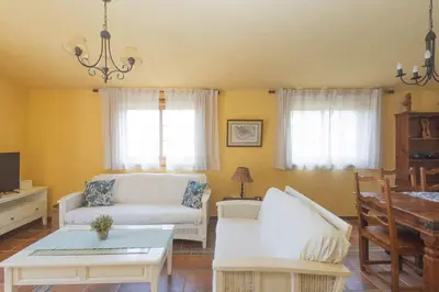 Zona de estar de Beautiful Country House with Terrace