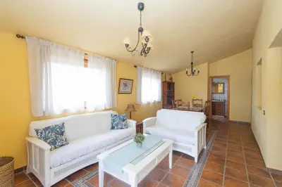 Zona de estar de Beautiful Country House with Terrace