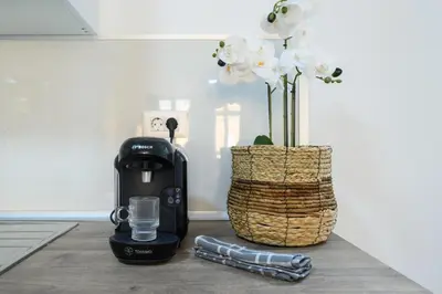 Utensilios para hacer té y café en Patitas House