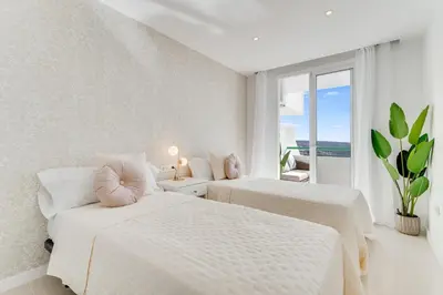 Cama o camas de una habitación en Sea View Monteparaiso