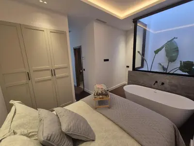 Cama o camas de una habitación en Canteras Aqua Essence - Private Pool & Beach